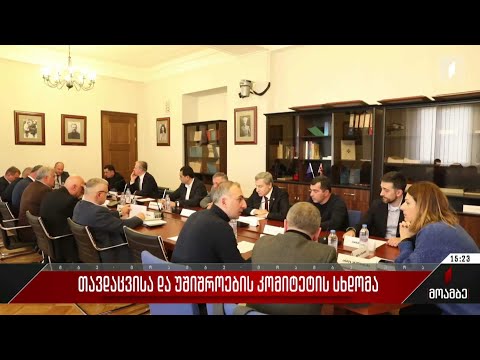 თავდაცვისა და უშიშროების კომიტეტის სხდომა